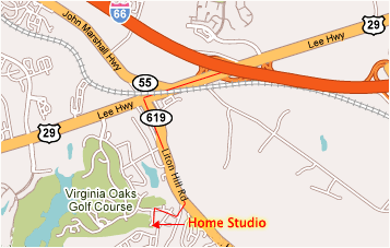 Directions to Northern Virginia Home Studio
